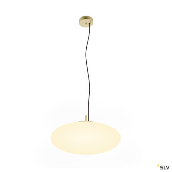 SLV 1010416 OLYPSO 50, Pendelleuchte, E27, Pendellänge 400 cm, 1 x max. 40 W, gold