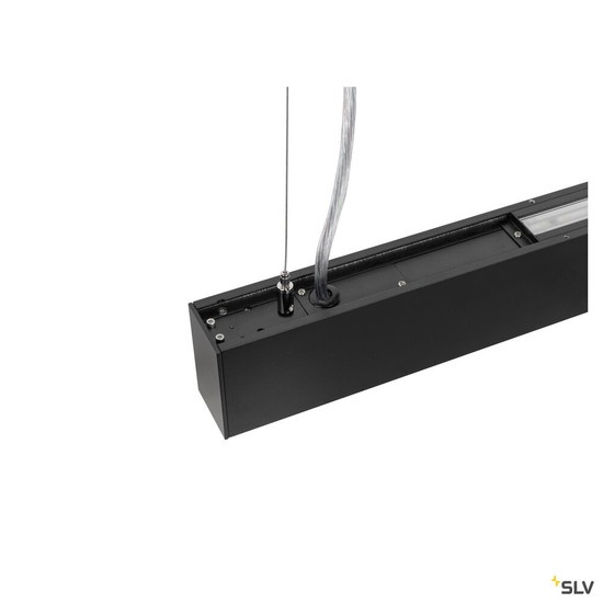 SLV 1010514 GLENOS® PRO, Pendelleuchte, 1,5m, DALI, UGR16, Pendellänge 210 cm, 3000K, 75°, schwarz