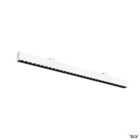 SLV 1010521 GLENOS® PRO, Deckeneinbauleuchte, 1,2m, DALI, UGR19, 3000K, 75°, IP20, weiß / schwarz