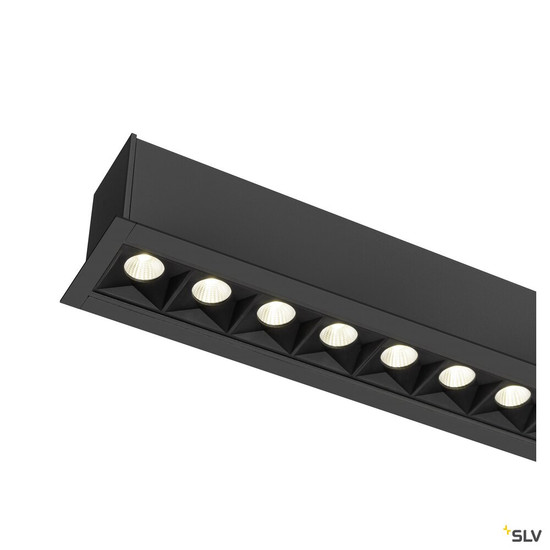 SLV 1010524 GLENOS® PRO, Deckeneinbauleuchte, 1,2m, DALI, UGR19, 4000K, 75°, IP20, schwarz