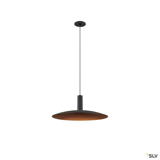 SLV 1010794 LALU® SET, Pendelleuchte, LED Base, ELYPSE 33, PHASE, Recessed, Pendellänge 200 cm, 2700/3000 K, 40°, schwarz