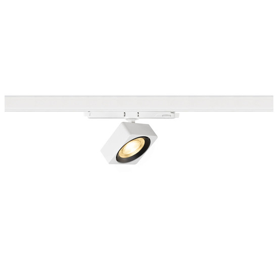 SLV 1010844 EURO CUBE 2 M, 3-Phasen Spot, rechteckig, 3000K, 14W, DALI 2, 40°, weiß / schwarz