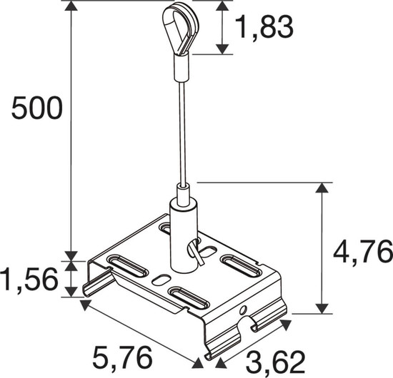 SLV 1011059 EASYLIGHT, SCKL 3000 Steel Cable Suspension Kits 3000MM with Loop SLVtec