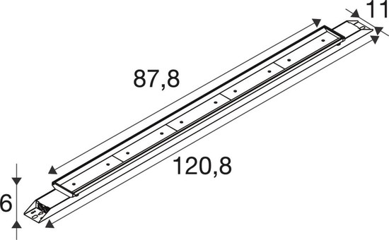 SLV 1011163 BATTEN INDUSTRY C, 1208 114 840 NB ML WH SLVtec