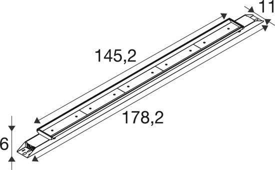SLV 1011180 BATTEN INDUSTRY C, 1782 130 840 WB ML WH DALI SLVtec
