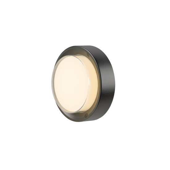 SLV 1011263 AINOS SLIDE WL, Wandaufbauleuchte, rund, Sensor, 2700/3000K, 11.5W, IP65, schwarz