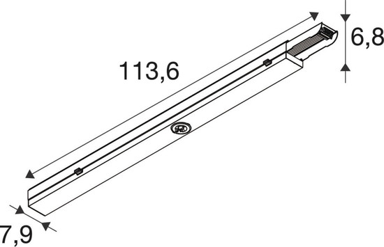 SLV 1011508 EASYLIGHT 1000, 450 750 Oval/Round EM 3H WH DALI SLVtec