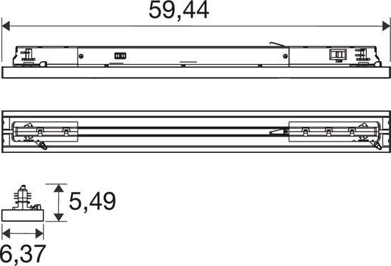 SLV 1011580 TRACK LINE S, 3-Phasen Spot, 40 830/835/840 DWB ML WH SLVtec