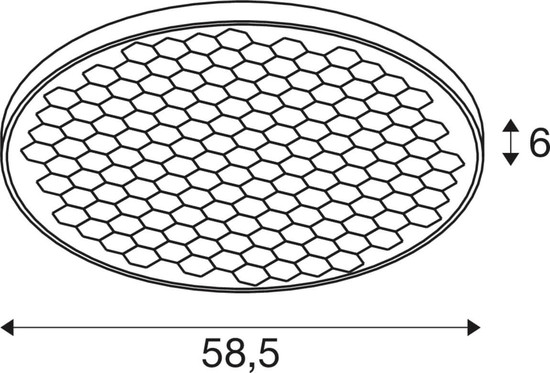 SLV 1011857 MEDO HYVE 60, CL, DALI, Deckenaufbauleuchte, 3000/4000K, 33W 80°, schwarz
