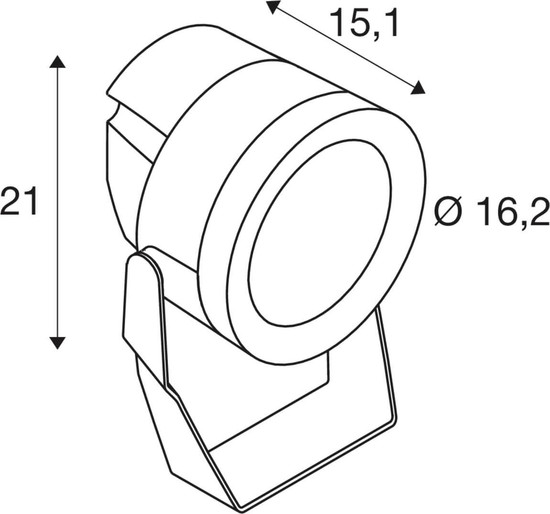 SLV 1012122 PL-BEAM PRO M, SP, DALI, Wand- und Deckenaufbauleuchte, 2200K, 26W, 64°, anthrazit