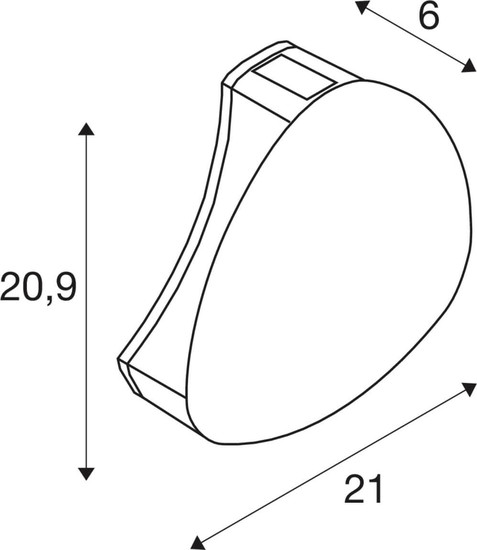 SLV 1012140 ALEGRIA, WL, TRIAC, Wandaufbauleuchte, 2200K / 2700K, 9W, anthrazit