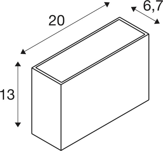 SLV 1012144 QUADRASYL PRO, WL, UP/DOWN, DALI, Wandaufbauleuchte, 2200K / 2700K, 12W, 23°, anthrazit
