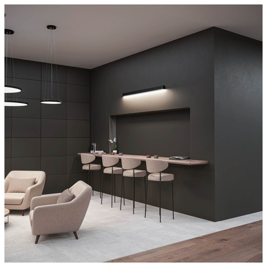 SLV 1012167 GLENOS 2.0, WL, Wandaufbauleuchte, 3000K, 20W, 80°, schwarz