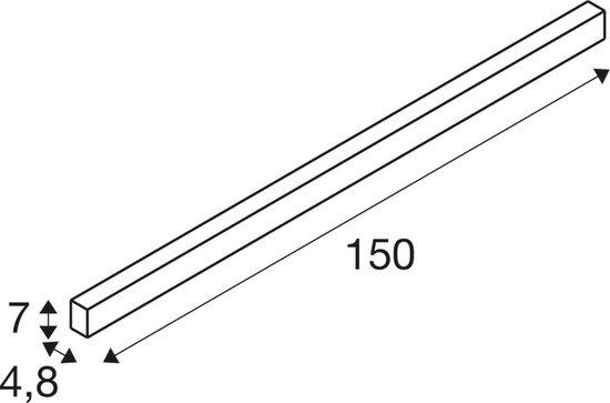 SLV 1012167 GLENOS 2.0, WL, Wandaufbauleuchte, 3000K, 20W, 80°, schwarz