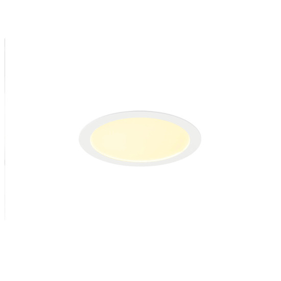 SLV 1012204 SENSER 2.0 30, RL, rund, Phase, Deckeneinbauleuchte, 3000K / 4000K, 25W, 90°, weiß