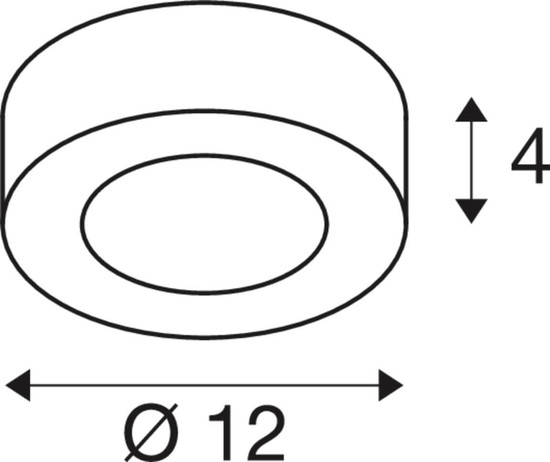 SLV 1012213 SENSER 2.0 12, CW, rund, Phase, Wand- und Deckenaufbauleuchte, 3000K / 4000K, 7.2W, 90°, weiß