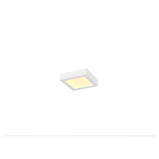 SLV 1012224 SENSER 2.0 18, CW, eckig, DALI, Wand- und Deckenaufbauleuchte, 3000K / 4000K, 13W, 90°, weiß