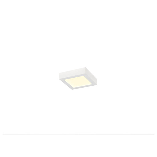 SLV 1012224 SENSER 2.0 18, CW, eckig, DALI, Wand- und Deckenaufbauleuchte, 3000K / 4000K, 13W, 90°, weiß