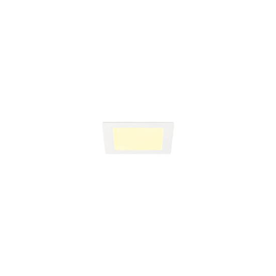 SLV 1012229 SENSER 2.0 18, RL, eckig, DALI, Deckeneinbauleuchte, 3000K / 4000K, 12W, 90°, weiß