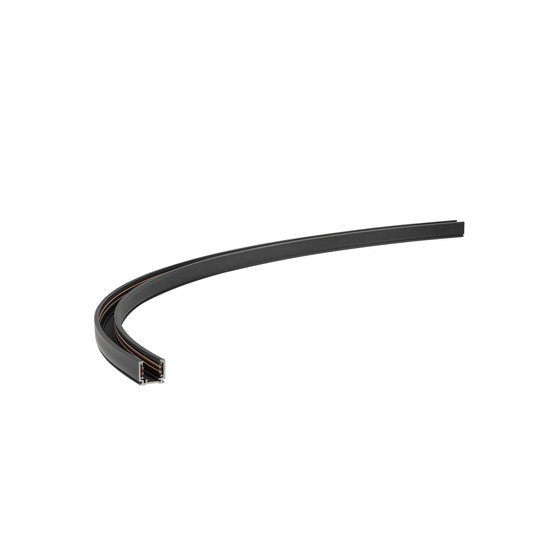 SLV 1012420 48V SYSTEM TRACK, gebogene Aufbau-Stromschiene, RADIUS 80CM, rechts, DALI, schwarz