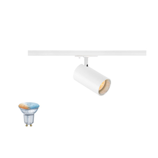 SLV 1012499 ASTO TUBE Smart Set, 1PH., GU10, PAR16, ZIGBEE, TW, 1-Phasen Spot, weiß