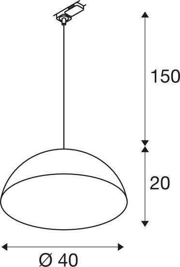 SLV 1012533 FORCHINI M 40 Smart Set, 3PH., PD, E27, A60, ZIGBEE, RGBW, 3-Phasen Pendelleuchte, schwarz