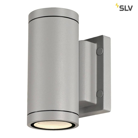 SLV 233114 NEW MYRA UP DOWN Wandleuchte silbergrau 2xGU10 max. 2x35W IP55