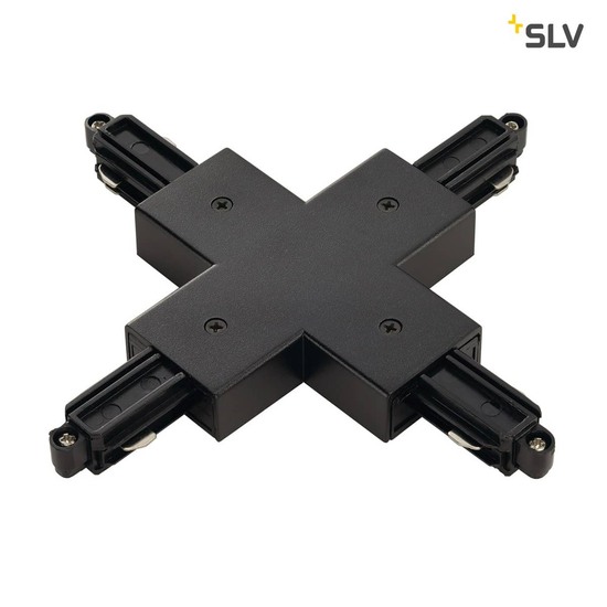 SLV 143160 X-Verbinder für 1-Phasen HV-Stromschiene Aufbauversion schwarz