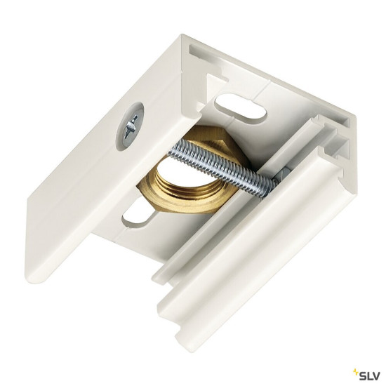 SLV 145731 PENDELCLIP, für EUTRAC Hochvolt 3Phasen-Aufbauschiene, weiß, M13 Gewinde