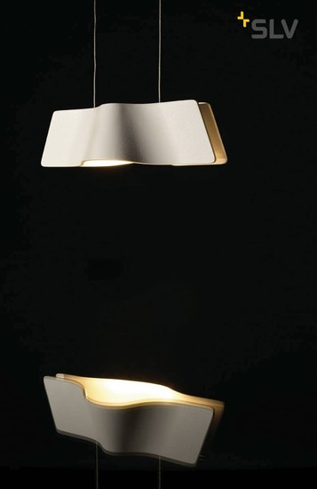 SLV 147831 WAVE PENDANT Pendelleuchte weiss 9W LED 3000K inkl. Rosette