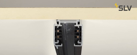SLV 175010 S-TRACK 3P.-Aufbauschiene schwarz 1m