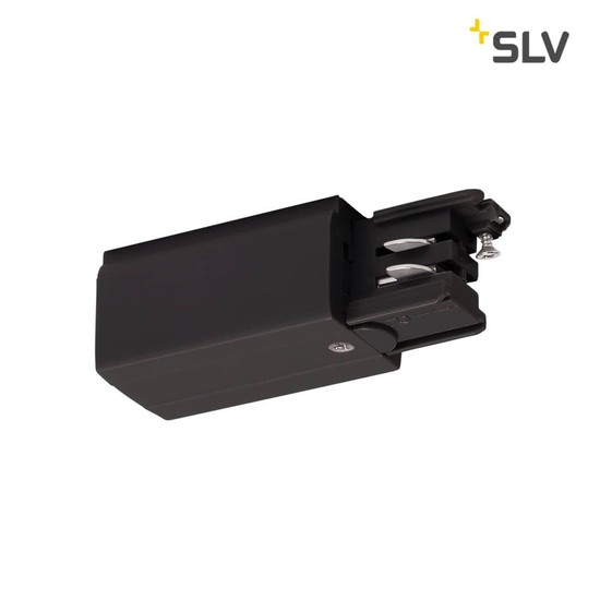 SLV 175050 Einspeiser für S-TRACK 3P.Schiene Erde links schwarz