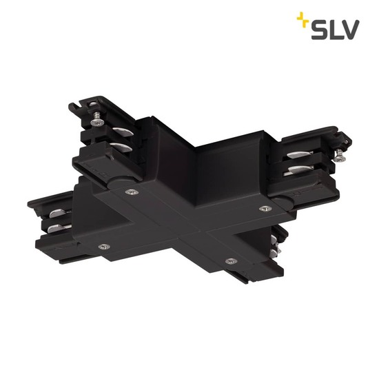 SLV 175150 X-Verbinder für S-TRACK 3P.Schiene schwarz