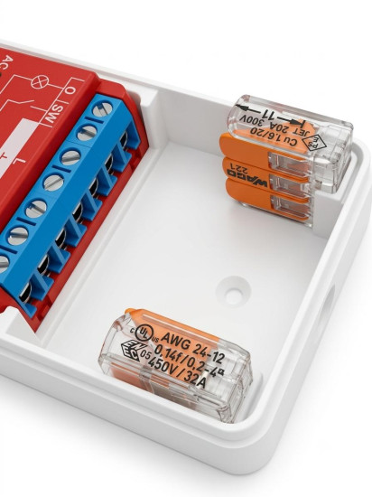 SOIXX Gehäuse für Shelly Wave, PLUS, Gen3, Gen4 Weiß Box mit Deckel