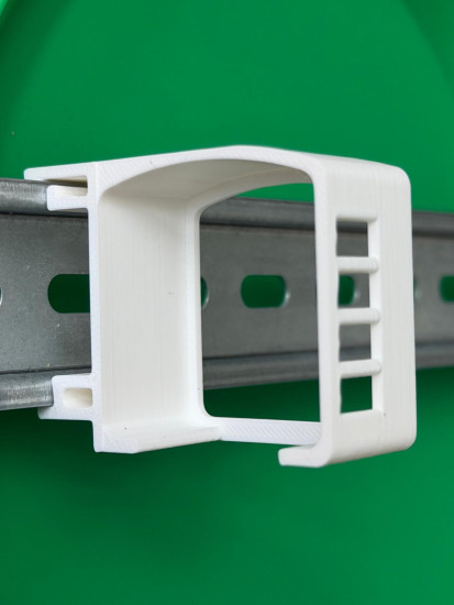 SOIXX Hutschienenhalter für Loxone Belimo, Nano DIN Rail Hutschiene Halter Weiß