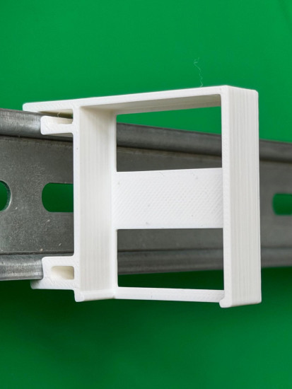 SOIXX Hutschienenhalter für Loxone Nano DI, Modbus, AC Control DIN Rail Hutschiene Halter Weiß