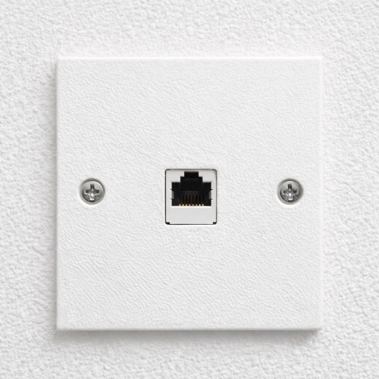 SOIXX Wanddose Netzwerkdose Leer 1 x Keystone Modul RJ45 HDMI USB Weiß