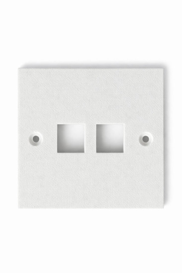 SOIXX Wanddose Netzwerkdose Leer 2 x Keystone Modul RJ45 HDMI USB Weiß