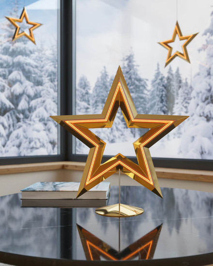 Sompex FREESTAR Akku-Tischlampe Gold 72442