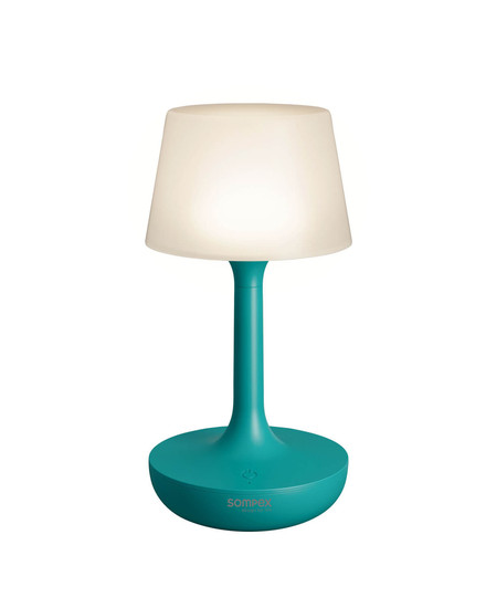 Sompex GINN Tischleuchte Türkis 18cm RGBW 72585
