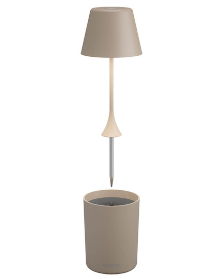 Sompex PEEKY Akku-Tischlampe Sand 0,8W Warmweiss IP44 72723