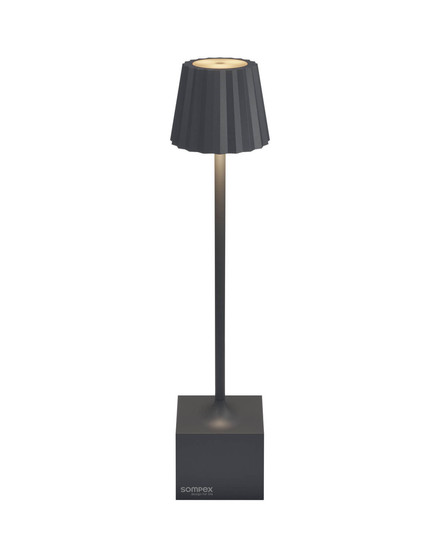 Sompex DENNIS Akku-Tischlampe Anthrazit 1,5W steuerbare Lichtfarbe IP54 78642