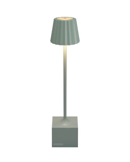 Sompex DENNIS Akku-Tischlampe Olivgrün 1,5W steuerbare Lichtfarbe IP54 78644