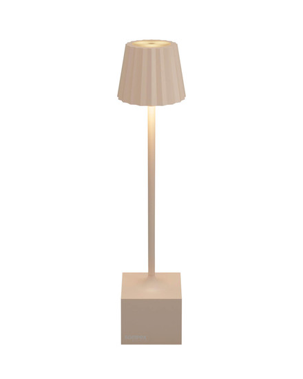Sompex DENNIS Akku-Tischlampe Sand 1,5W steuerbare Lichtfarbe IP54 78645
