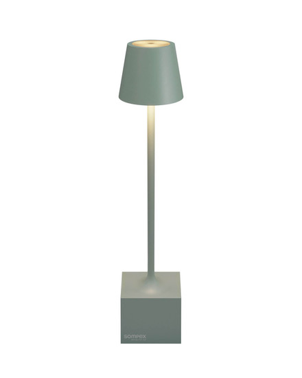 Sompex DAVE Akku-Tischlampe Olivgrün 1,5W steuerbare Lichtfarbe IP54 78664
