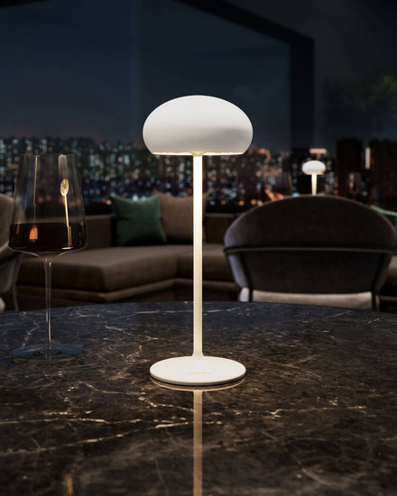 Sompex PEBBLE AKKU-leuchte Weiss 2,2W steuerbare Lichtfarbe IP54 78680