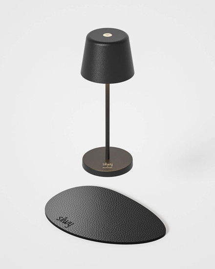 Silwy x Sompex SILWY Akku-Tischlampe Schwarz 2,2W steuerbare Lichtfarbe IP44 SYSO-2024-S1