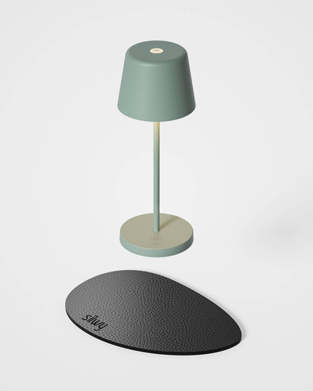 Silwy x Sompex SILWY Akku-Tischlampe Olivgrün 2,2W steuerbare Lichtfarbe IP65 SYSO-2024-S3