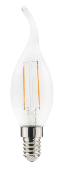 Toshiba LED Filament Lampe E14 2.5W 2700K 250Lm wie 25W 4711112384310
