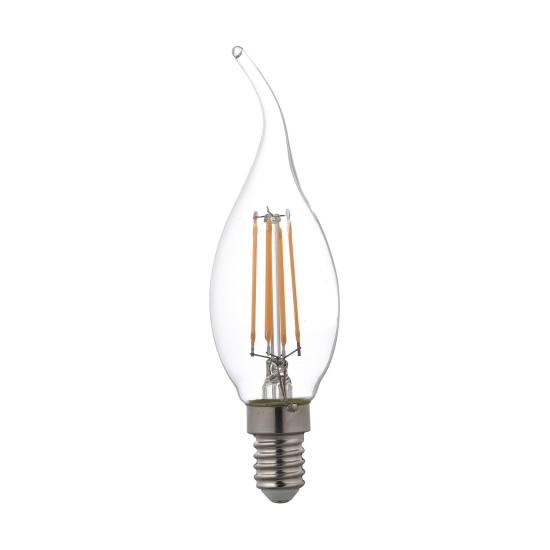 Toshiba LED Filament Lampe E14 4.5W 2700K 470Lm wie 40W 4711112384327